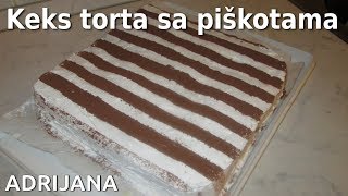 Keks torta sa piškotama bez pečenja [upl. by Atilahs]