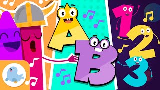 🎵 Las CANCIONES del ABECEDARIO 🆎 NÚMEROS 1️⃣ y COLORES 🎨 Canciones educativas​  Recopilación [upl. by Clywd]