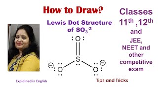 How to Draw Lewis Structure Of SO32 [upl. by Farant399]