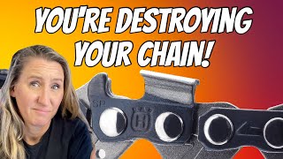 Do THIS Every Time You Buy A New Chainsaw Chain How to avoid your chain from popping off [upl. by Annoyk]