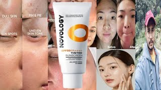 Novology Tinted Sunscreen SPF 50  Honest Review [upl. by Nolahc]