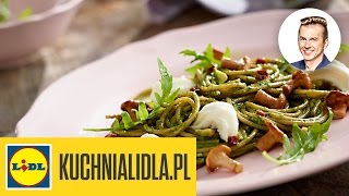 🍝 Pełnoziarniste spaghetti z pesto z rukoli  Karol Okrasa  Przepisy Kuchni Lidla [upl. by Akiemat329]