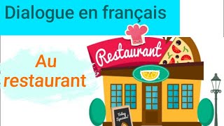 Dialogue en français entre serveur et client au restaurant🍽🍪french conversation [upl. by Acinej]