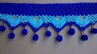 BEAUTIFUL WOOLEN DOOR HANGING TORAN  WOOLEN WALL HANGING TORAN MAKING AT HOME  DIY WOOL TORAN [upl. by Eigram]