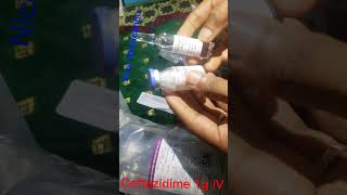 Ceftazidime 1g IV Nice Medication shortvideo shorts ceftazidime [upl. by Moyna]