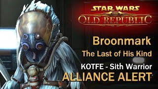 SWTOR Alliance Alert The Last of His Kind  Broonmark Reunion  Sith Warrior [upl. by Utica]