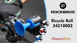 ROCKBROS 34210002 Bel Elektronik Klakson Sepeda 120DB Bicycle Electronic Horn Waterproof Bell [upl. by Aleka]