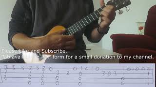 When Youre Smiling Fingerstyle Ukulele Tutorial With Tab [upl. by Wendelina145]