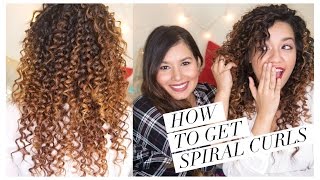 How to get Spiral Curls using Corioliss Style Stick Ft Sonal Sagaraya [upl. by Marcoux]