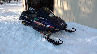 Out For a Rip On The SkiDoo Formula Z 583 [upl. by Ahsata309]