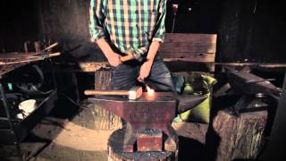 forging a pair of farrierstyle tongs [upl. by Lebama]