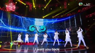 150218 Infinite  Back  Before The Dawn Be Mine  2015超级巨星红白艺能大赏 [upl. by Eenaj326]