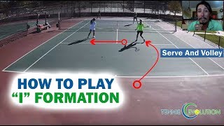 Tennis Doubles Tip How To Play I Formation  Online Tennis Lessons [upl. by Holmun]