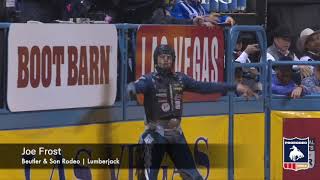 2018 NFR Round 8 Joe Frost  Beutler amp Son Rodeo  Lumberjack [upl. by Ardnalac]