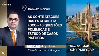 Lei 133032016 estudo de casos práticos Seminário Zênite  São Paulo [upl. by Nicolais]