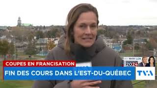 Coupes en francisation Fin des cours dans lEstduQuébec — 5 novembre 2024 [upl. by Repsag94]