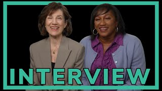 SILO INTERVIEW  HARRIET WALTER amp CLARE PERKINS on season 2 and Rebecca Ferguson [upl. by Joella867]