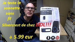 Test produit LIDL  Sonnette sans fil Silvercrest [upl. by Chin464]