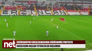 Türkiye futbolunda görülmemiş protesto Erzincanspor’da görüldü [upl. by Esiom]