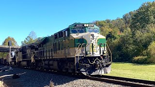 Chasing NS U42 with NS 8099 Southern Railway leading [upl. by Kcirddes133]