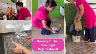 Monthly Kitchen Cleaning amp Organisational Routine  Part 1  Simply Laxmis Life [upl. by Ettenauq738]