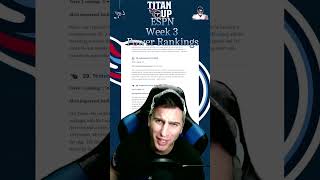 Tennessee Titans vs Green Bay Packers ESPN Week 3 Power Rankings fan reaction video nfl titanup [upl. by Nare309]