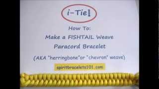 iTie How To Make A Fishtail Paracord Bracelet [upl. by Ativla42]