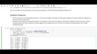 AWS125 Chi Square Test for Goodness of Fit Normal Distribution [upl. by Dranrev]