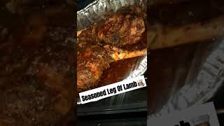 Leg Of Lamb 😍 food ovenbaked lambleg seasoned tasty flavour foodie fypシ゚ [upl. by Ecnesse976]