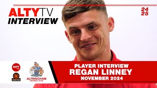 REGAN LINNEY  Altrincham FC Interview  November 2024 [upl. by Gnet337]