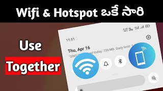 How to use wifi and hotspot together  use wifi amp hotspot at one time  tech 360 telugu [upl. by Kwok]