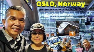 Express Train from Oslo airport to Central Station🇳🇴 [upl. by Aitan]