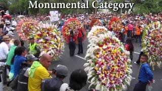 Medellin Colombia Flower Parade Desfile de Silleteros at the Feria de las Flores Flower Festival [upl. by Carnay]