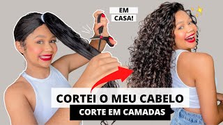 Como eu corto o meu cabelo cacheado sozinha [upl. by Karwan]