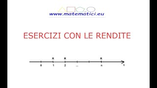 7 esercizi svolti sulle rendite qualche definizione e 2 formule [upl. by Carroll]