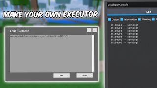 NEW Tutorial How To Make A Roblox Executor For PC Works In Any Game  No Emulator 2024 [upl. by Enelaehs]