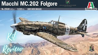 Italeri 132 Macchi MC202 Folgore Kit Review [upl. by Ynneg]