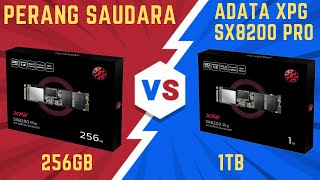 Perang Saudara  SSD NVME Adata XPG SX8200 Pro 256GB Vs 1TB [upl. by Vita78]