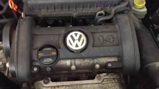 VW Polo 9N Geräusch SpannrolleUmlenkrolle VorNach Zahnriemenwechsel [upl. by Irish]