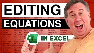 Excel  Mastering the Equation Editor in Excel Chapter 28 Excel in Depth Tutorial  Episode 1245 [upl. by Airekal]