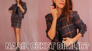 NASIL CEKET DİKİLİR  Yeni Başlayanlara Detaylı Anlatım  HOW TO SEW A JACKET [upl. by Licec396]