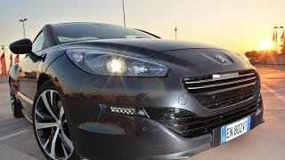 Peugeot RCZ Facelift Diesel  0100 amp driving footage [upl. by Lleirbag]