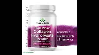 Swanson Premium Collagen Hydrolysate Powder  Collagen Peptides [upl. by Eemla]