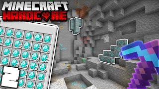 The LUCKIEST Mining Trip  Minecraft 117 Hardcore  Episode 2 [upl. by Ybsorc885]