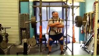 EliteFTS lifter Jo Jordan  Front Squat w Harness [upl. by Jourdan]