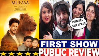 MUFASA THE LION KING FIRST SHOW PUBLIC REVIEW  MUFASA THE LION KING PUBLIC TALK  SHAHRUKH KHAN [upl. by Ahoufe]