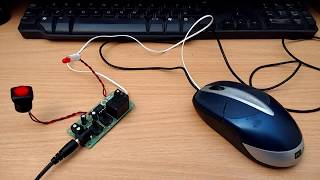 555 Timer Circuit with relay  Auto Mouse Clicker [upl. by Otokam]