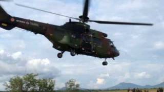 COUGAR HELICOPTER IN GABON [upl. by Nilcaj954]