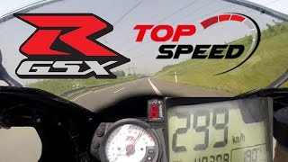 HIGH SPEED RUN  SUZUKI GSXR 1000  TOP SPEED [upl. by Blackstock]