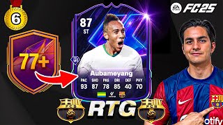 COMPLETING AUBAMYENG SBC amp 77Picks FC BARCELONA RTG [upl. by Nacim]